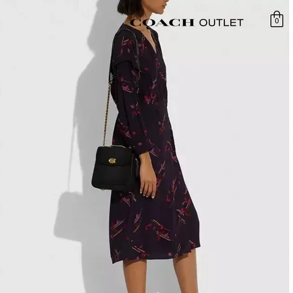 Coach Madison Convertible Backpack 18 in Black Leather - Picture 10 of 13